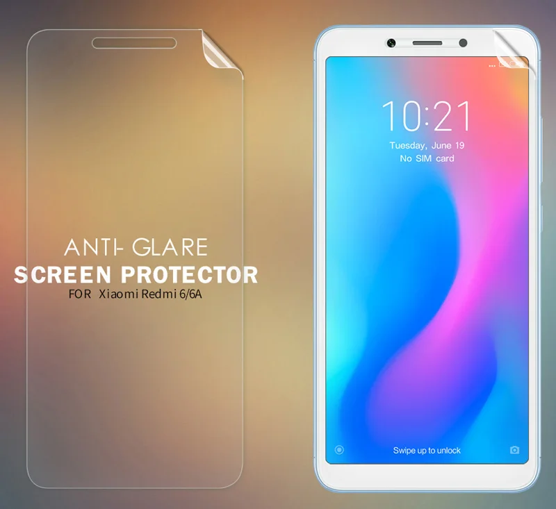 Защитная пленка Nillkin для Xiaomi Redmi 6 6A Pro матовая защитная HD экрана мягкий прозрачный