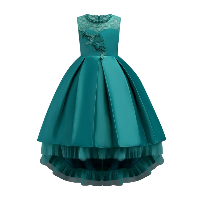 Baby Girl Dresses Party and Wedding Flower Lace Gowns Kids Princess Dress Elegant 2018 new | Детская одежда и обувь