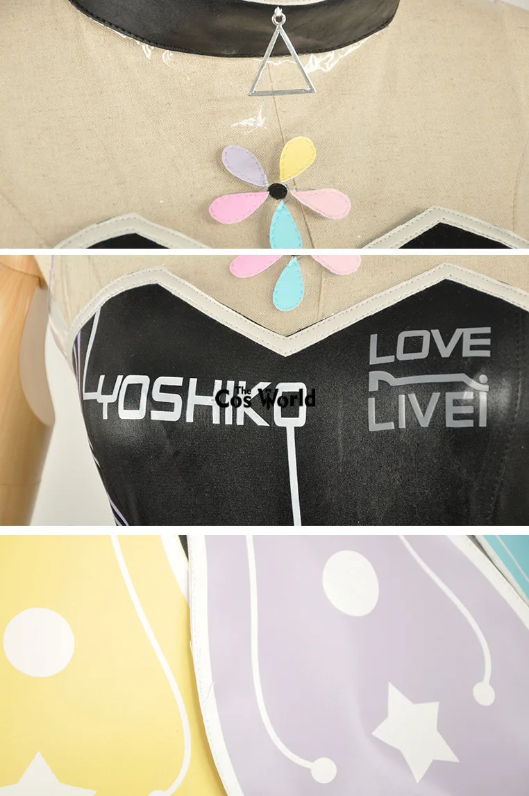 Love Live Sunshine Aqours Tsushima Yoshiko кибер видео игровая футболка Топ платье униформа наряд