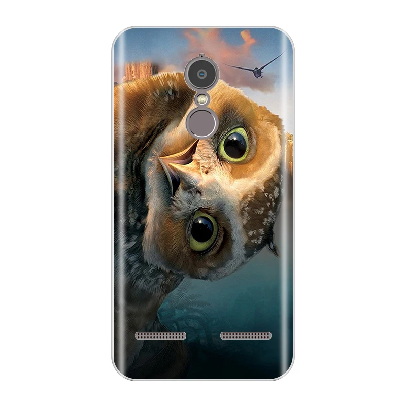 Чехол для Lenovo K6 Note Мягкий Силиконовый ТПУ модный мультяшный чехол чехлы
