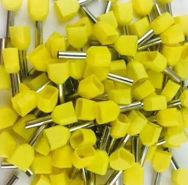 100/500 PK 2*4,0~ 2*16.0mm2 клеммные трубчатые наконечники для двойной карты - Цвет: TE1518