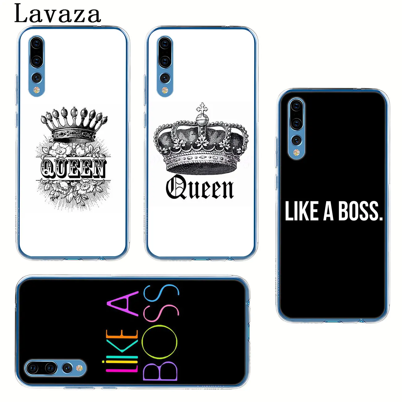 Жесткий чехол для телефона Lavaza boss King queen Huawei Y9 Y7 Prime 2019 2018 Honor 20 8A 8X 8 9 9X 10 Lite 7C 7X 6A 7A Pro |