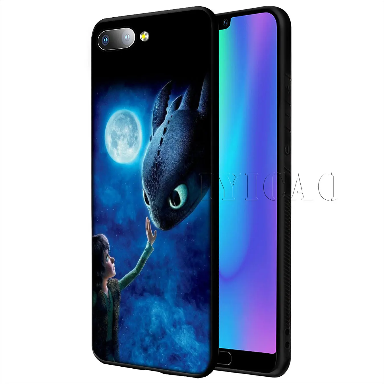 IYICAO Беззубик Как приручить дракона мягкий чехол для Huawei Y9 Y7 Y6 Prime 2019 Honor 20 8C 8X 8 9 9X 10