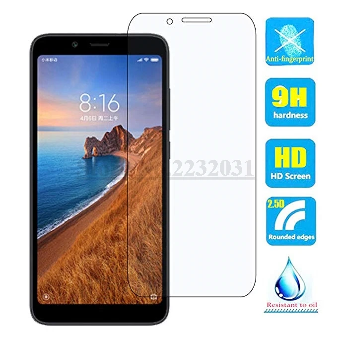 Стекло для Xiaomi Redmi 7A закаленное стекло Защитная пленка экрана телефона 5 45