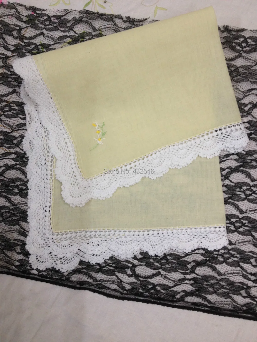 Набор из 12 красивых свадебных носовых платков для невесты цветная