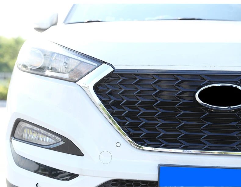 Lsrtw2017 Abs автомобиля Передняя решетка чистая средняя сетка для hyundai Tucson