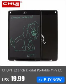 Chuyi 12 дюймов ЖК-дисплей записи Цифровые планшеты почерк Графический колодки Портативный электронный Memo Блокноты Доски для записей для рисования