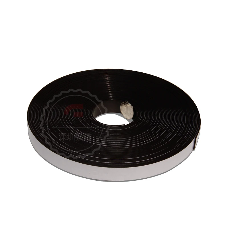 2 Meters Flexible Advertising Teaching Magnetic Strip Rubber Magnet Width 20x1.5mm (with Double sided adhesive)|magnet sphere|magnetrubber edging for