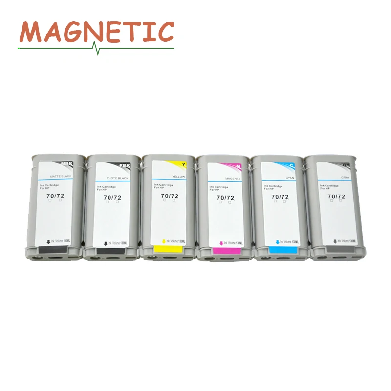 Картридж для принтера HP 70 72 Designjet T610 T770 T1100 T1120 T1200 T1300 T2300 6 шт.|ink cartridge|compatible ink cartridgeink