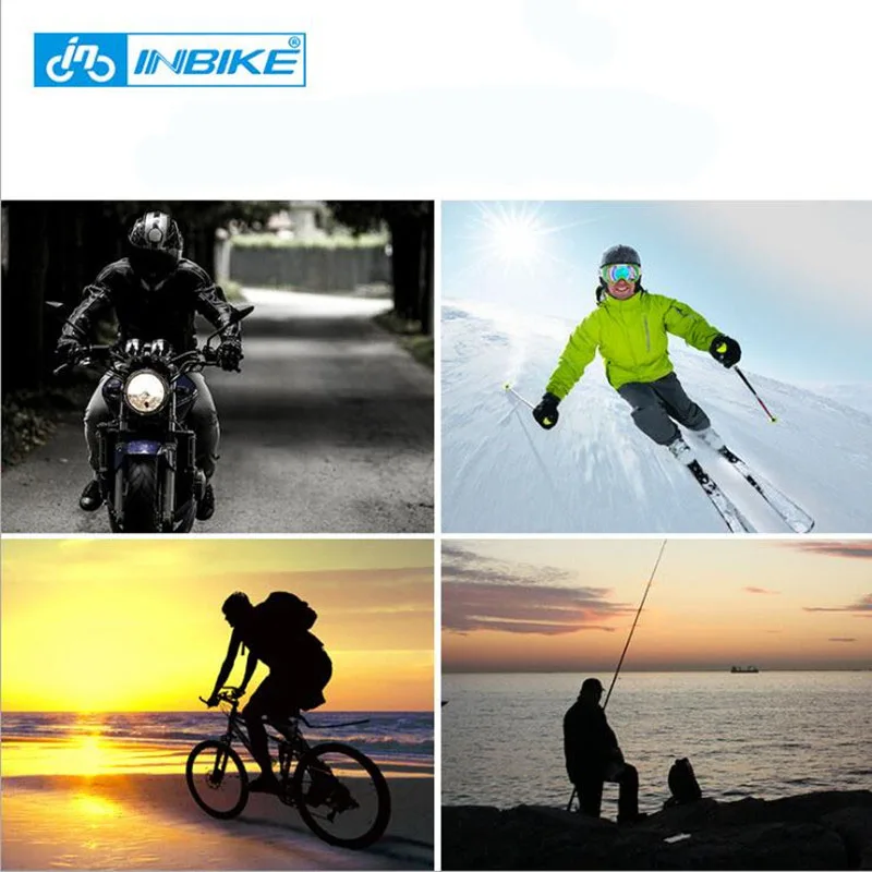 INBIKE зимняя велосипедная маска для лица Кепка лыжного велосипеда термо флисовый