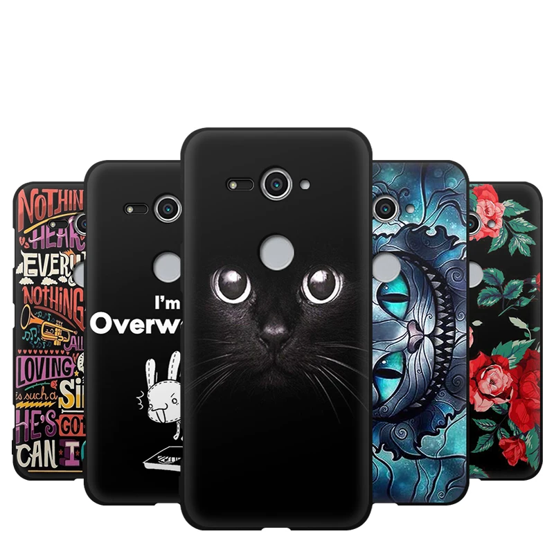 JURCHEN Phone Case For Sony Xperia XZ2 Compact TPU Soft Silicone Back Cover Dual H8314 H8324 |