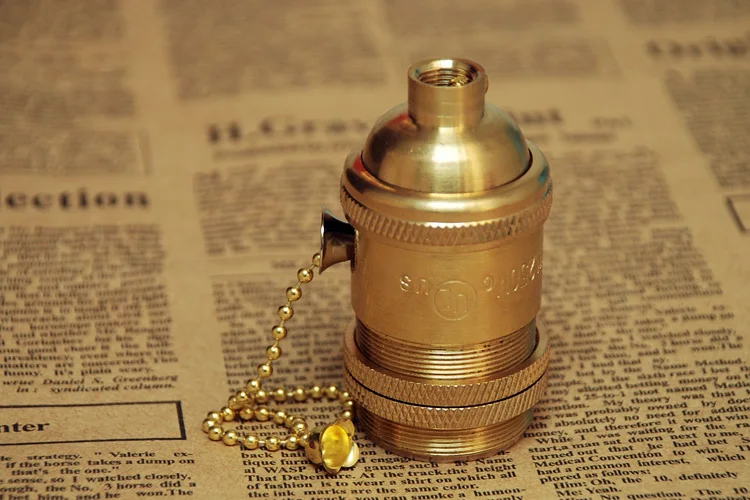 2 шт. винтажный медный держатель для лампы Эдисона на молнии | Лампы и освещение