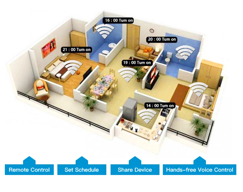 Wi-Fi умная настенная розетка стеклянная панель Smart Life/приложение Tuya дистанционное управление, работает с Amazon Echo Alexa Google Home EU FR UK