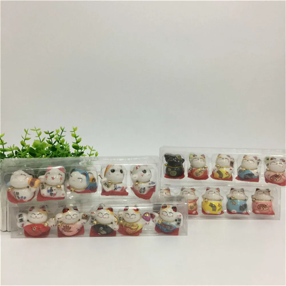 AUGKUN 1 шт. Прекрасный милый мультфильм Lucky Cats керамические украшения микро пейзаж котенок Microlandschaft горшок культура инструменты