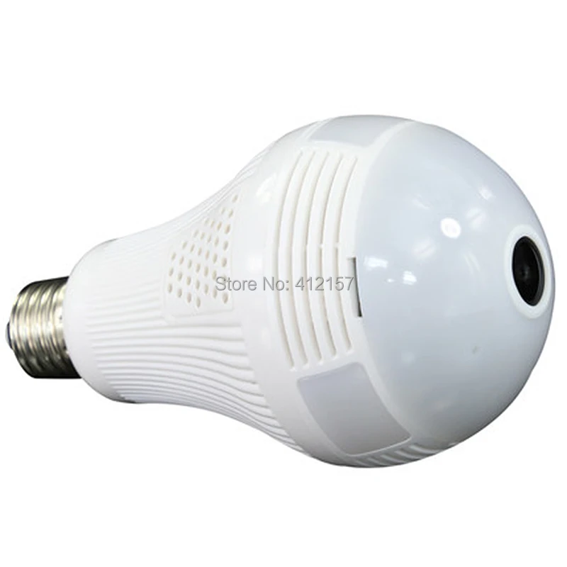 

Fayele Wireless WIFI IP Camera Magic Bulb Light Security Fisheye 360 VR Panoramic Camera HD 960P 2 Way Audio P2P Mobile View SD