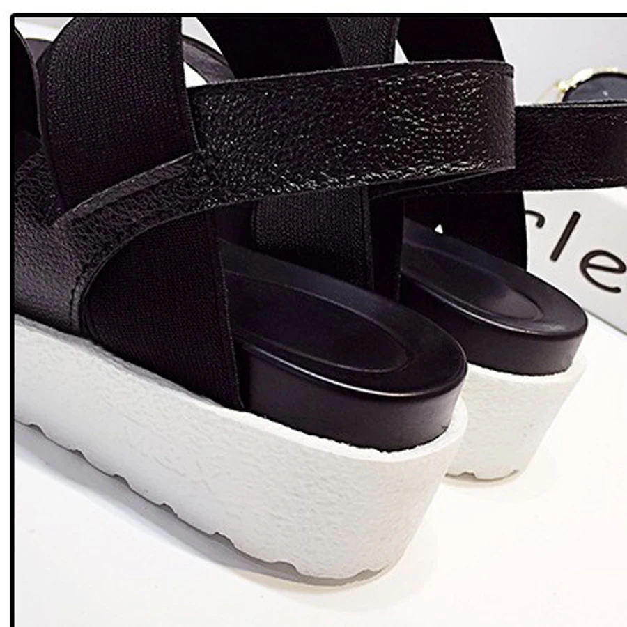 Дамская обувь Летние дамские сандалии 2017 туфли без каблука с открытым носком