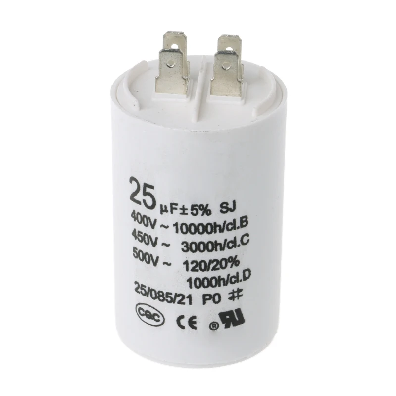 CBB60 AC450V 25 мкФ 50/60 Гц конденсатор двигатель кондиционер компрессор старт Capacitor