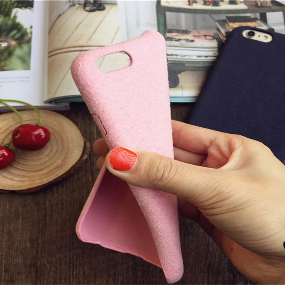 Fluffy Ultra-Thin For Iphone 66S 6P78 8P X Xs Xr Xsma Suede Soft Shell Simple Phone Case |