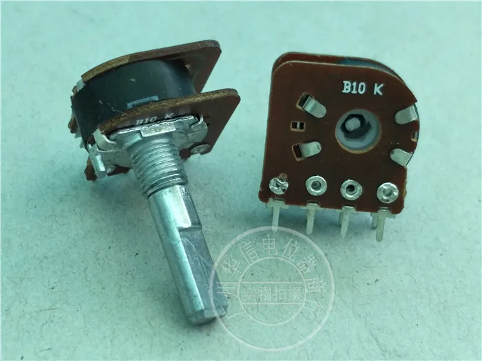 

3pcs 148-type double potentiometer B10K / with tap / with step / handle length 25MMF / 8 feet