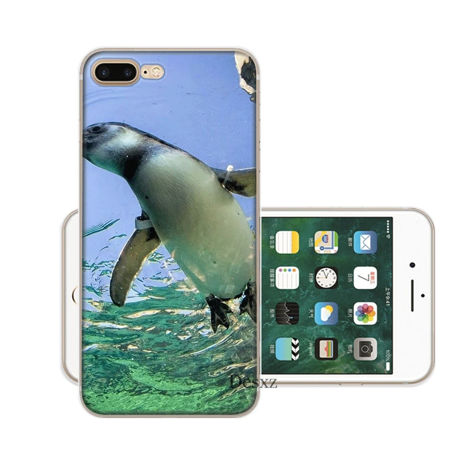 Милый пингвин полярный медведь чехол для мобильного телефона iPhone 7 8 6 6s Plus 11 Pro X XS