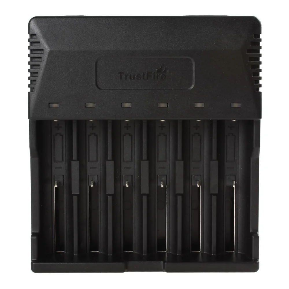 TrustFire 6 слотов умное интеллектуальное зарядное устройство светодиодный