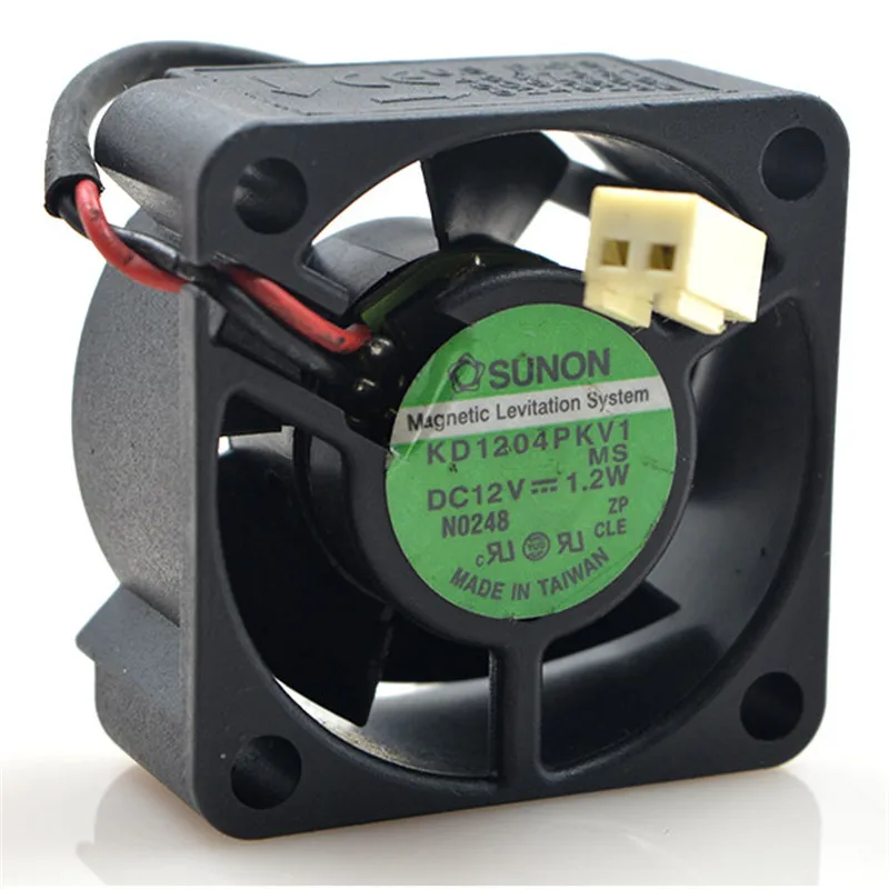 Sunon оригинальный KD1204PKV1 DC 12V 1 2 W 4020 40*40*20mm 7200RPM провода Компьютер двойной шаровая
