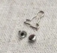20 шт. кукольная одежда DIY металлическая пряжка мини 9 мм подходит для 1/6 BJD Blyth Barbies кукла azone аксессуары - Цвет: silver color
