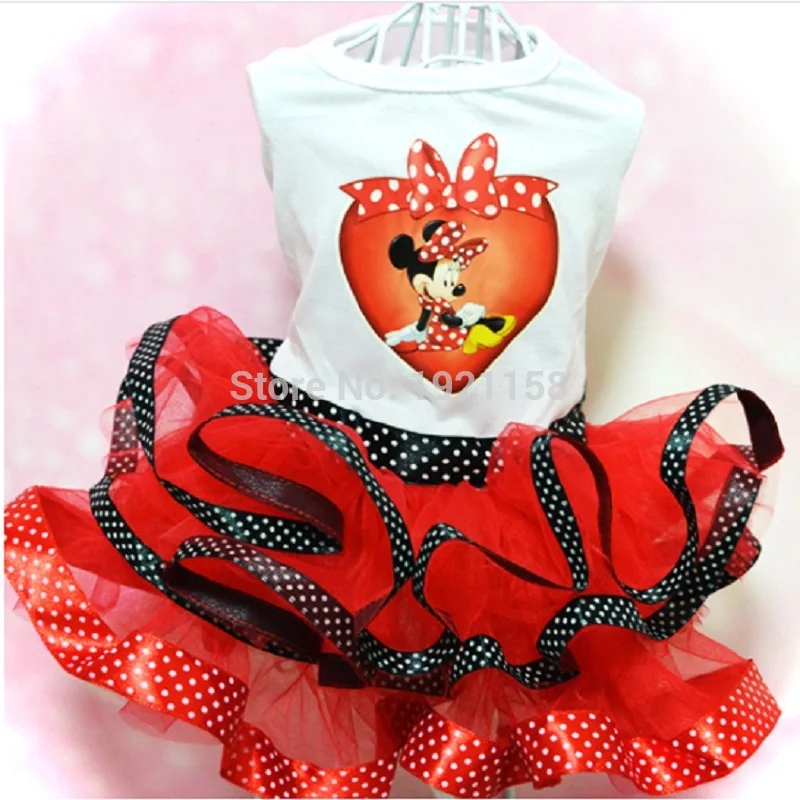 Бесплатная доставка летнее платье для собаки FD27 милый мультяшный щенок