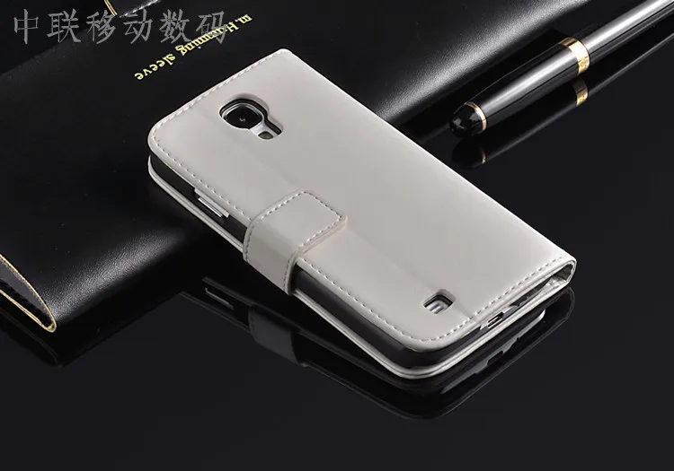 Белый S4 чехол, чехол для телефона, флип-кошелек, кожаный чехол для samsung Galaxy S4 I950 I9500 - Цвет: Белый