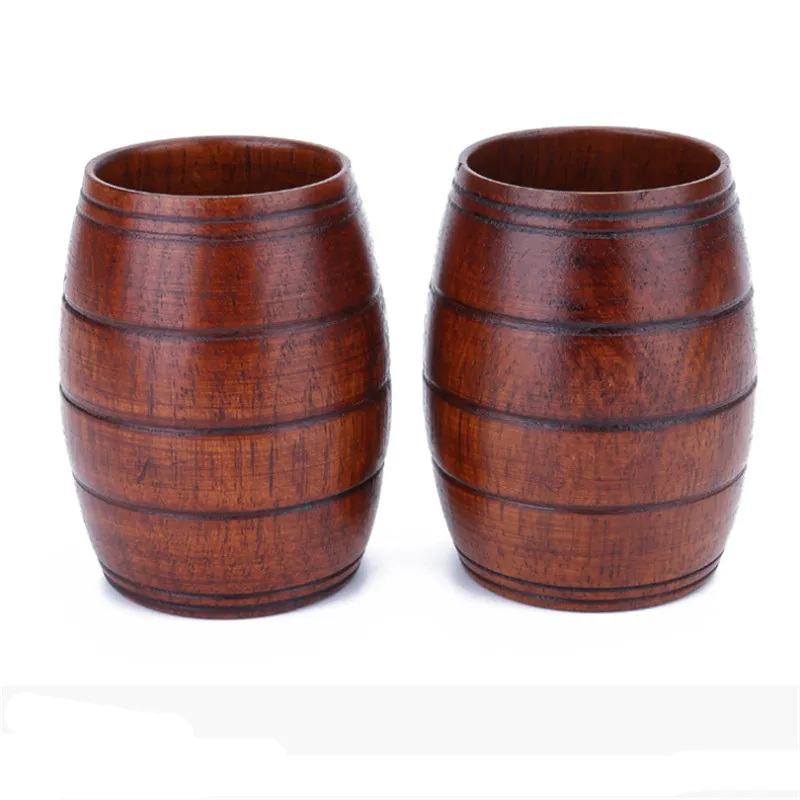 1 шт. деревянная кофейная кружка в форме бочонка|Кружки| |