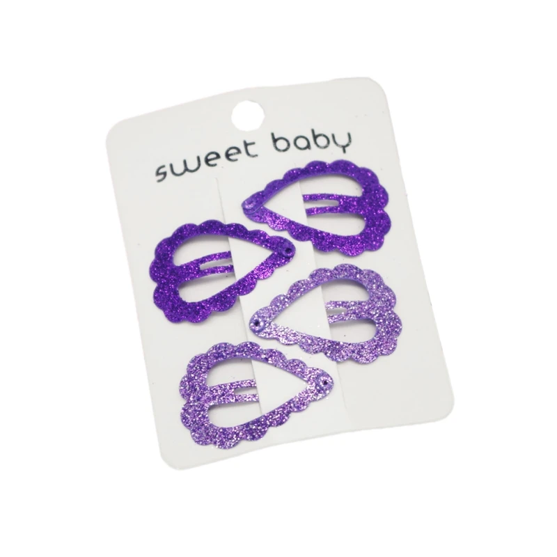 A2 4 шт./компл. Новая металлическая заколка для волос Love shape BB Clips девушка шпилька детские головные уборы детские аксессуары для волос заколки для детей - Цвет: A2