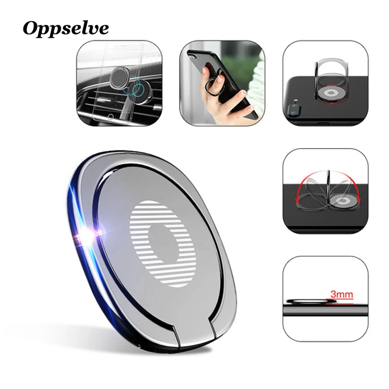 Oppselve роскошный держатель для кольца на палец 360 градусов Мобильный телефон
