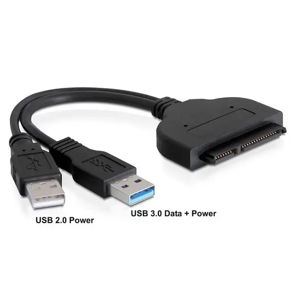 USB 3 0 для SATA 22P 2 5 &quotадаптер жесткого диска с usb кабелем питания м|Компьютерные