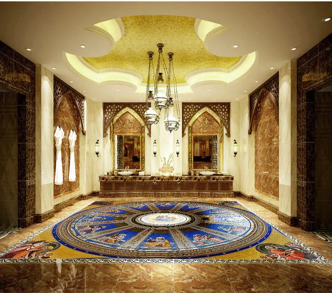 Квадратные потолочные обои в европейском стиле для гостиной спальни учебы 3D