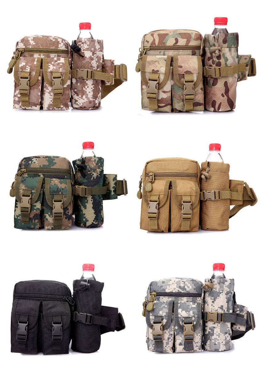 Военная Тактическая Сумка на плечо, водонепроницаемая, Оксфорд, Molle, для кемпинга, походов, сумка для чайника, bolsillo, поясная сумка, аптечка