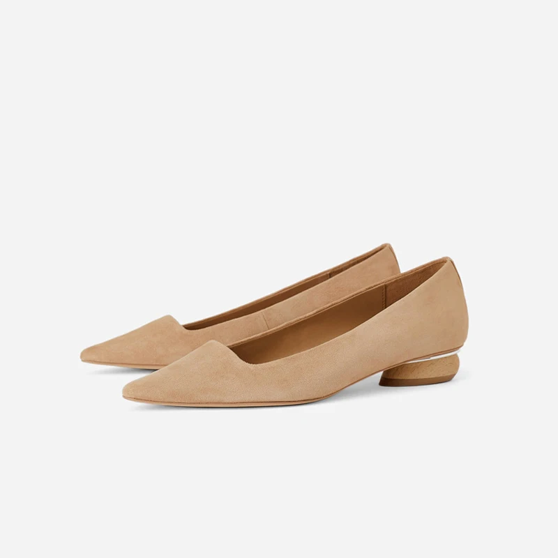 Женская Повседневная обувь zapatos de mujer Обувь на среднем каблуке chaussures femme с острым