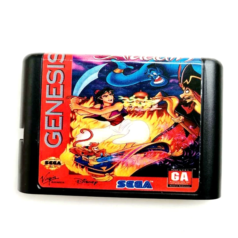 Aladdin 16 bit MD Memory Card for Sega Mega Drive 2 for SEGA Genesis Megadrive