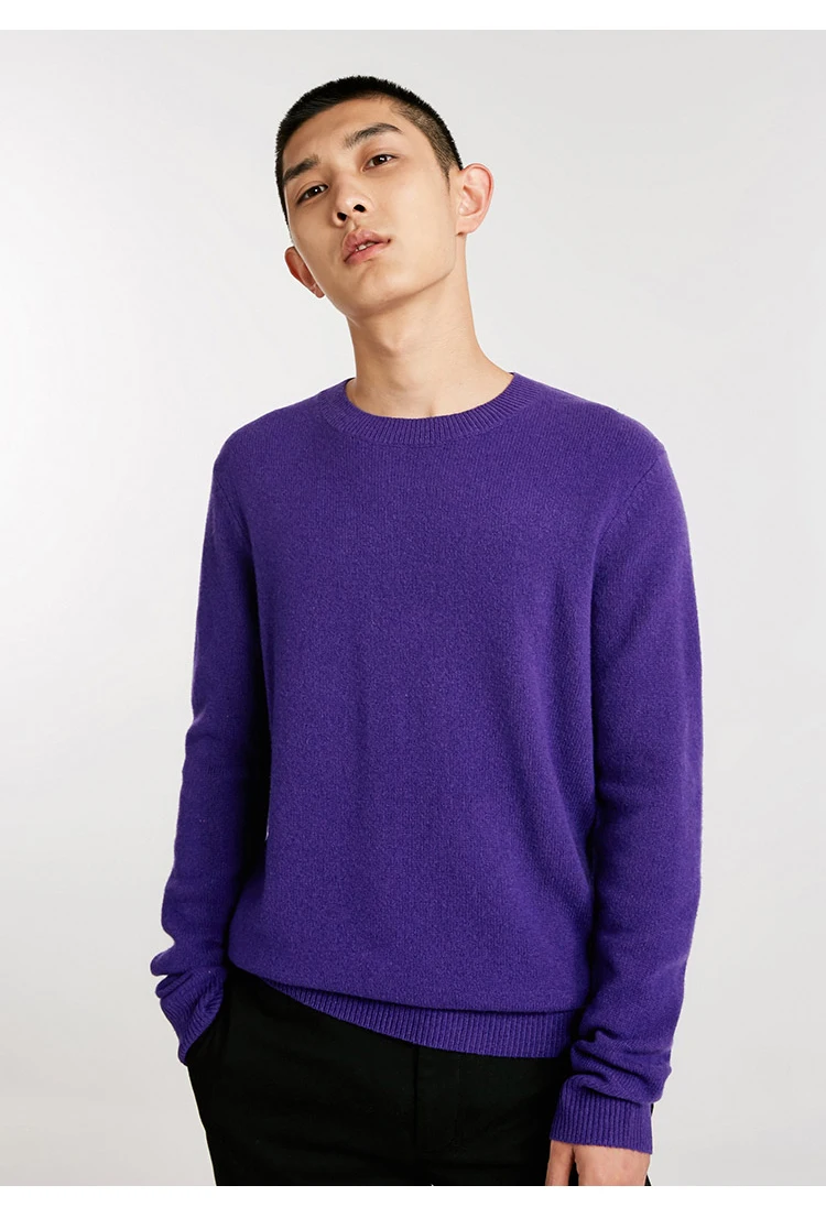 JackJones мужской однотонный шерстяной свитер пуловер Топ Мужская одежда 218424507