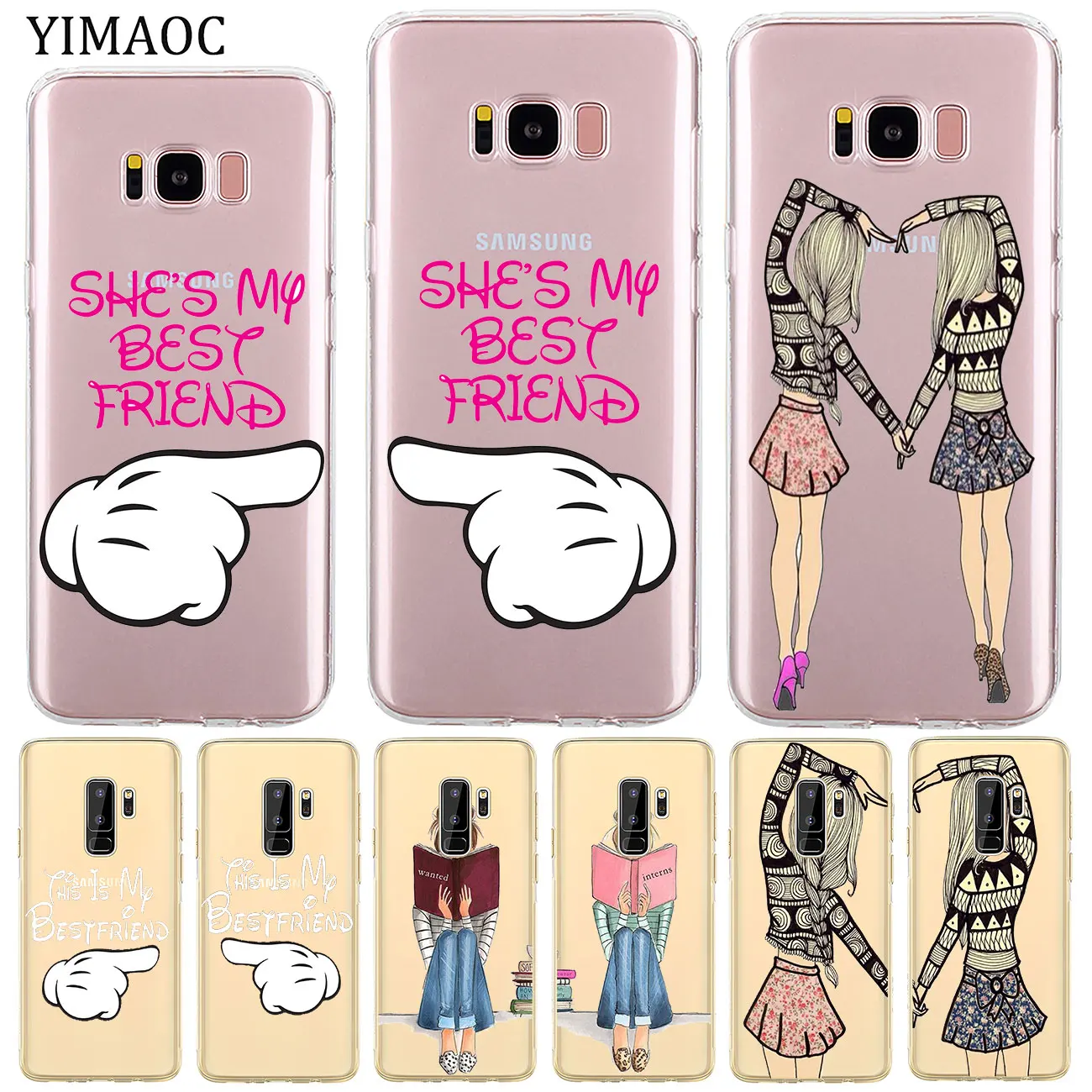 Мягкий силиконовый чехол для телефона YIMAOC My Best Friendship & love из ТПУ Samsung Galaxy S10e S10 S9 S8