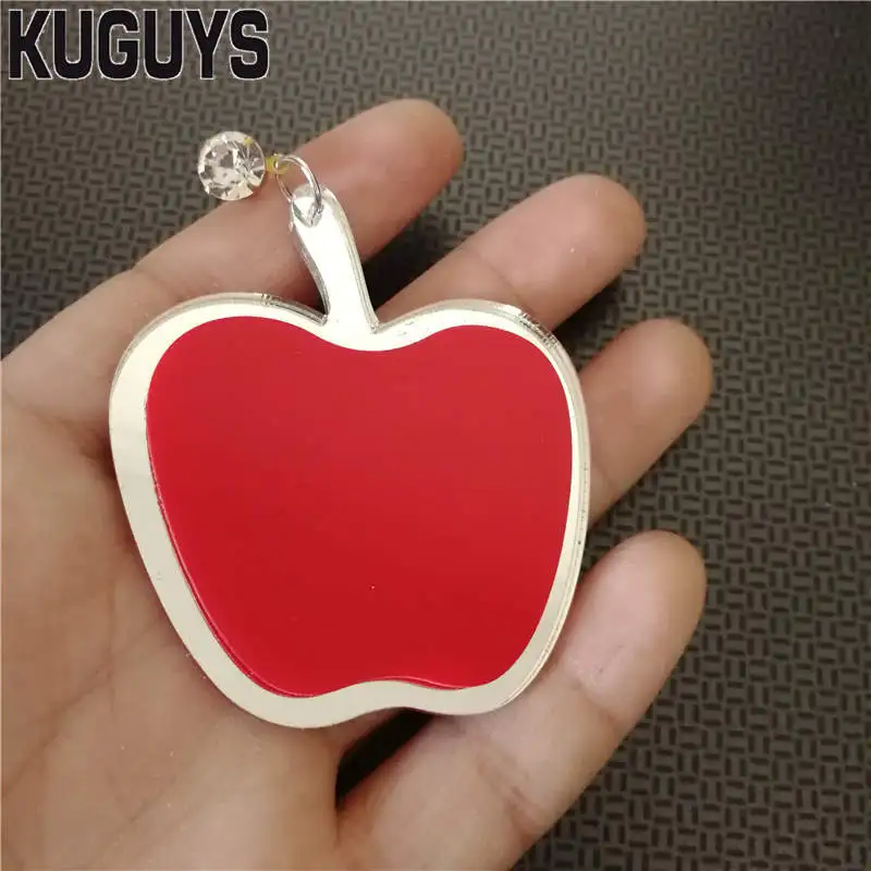 KUGUYS модные ювелирные изделия Oorbellen Red Apple серьги для женщин трендовые буквы EAT ME