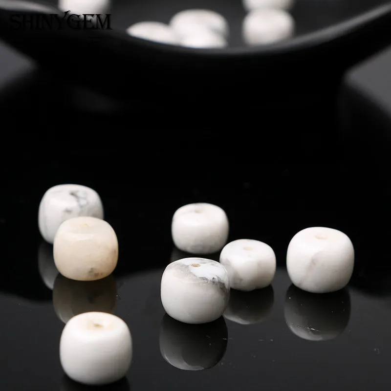 20шт 5x8mm8x10mm полудрагоценные очаровательные каменные бусины howlite Свободные