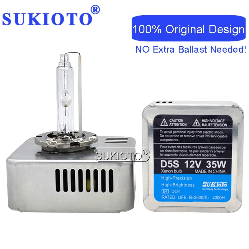 Ксеноновые d5s hid лампы SUKIOTO оригинальные D5S для фар 9285 410 171 92854101715500k 35 Вт комплект