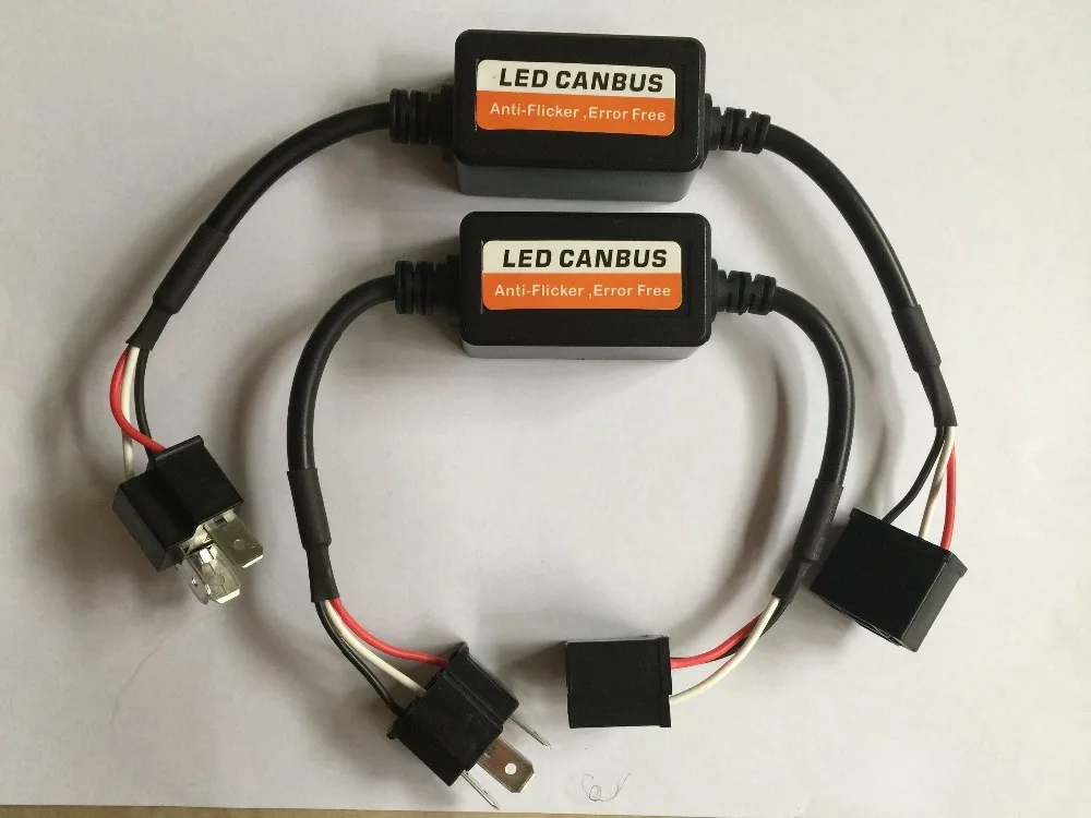 2 шт. H4 светодиодный автомобильный предупреждающий компенсатор конденсатор