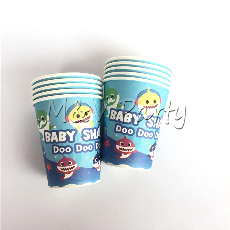 20 шт./партия синие детские вечерние одноразовые столовые приборы набор бумажных