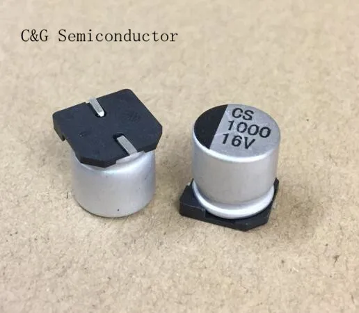 10 шт. 16 в 1000 мкФ SMD 10x10 мм Чип алюминиевый электролитический конденсатор|electrolytic