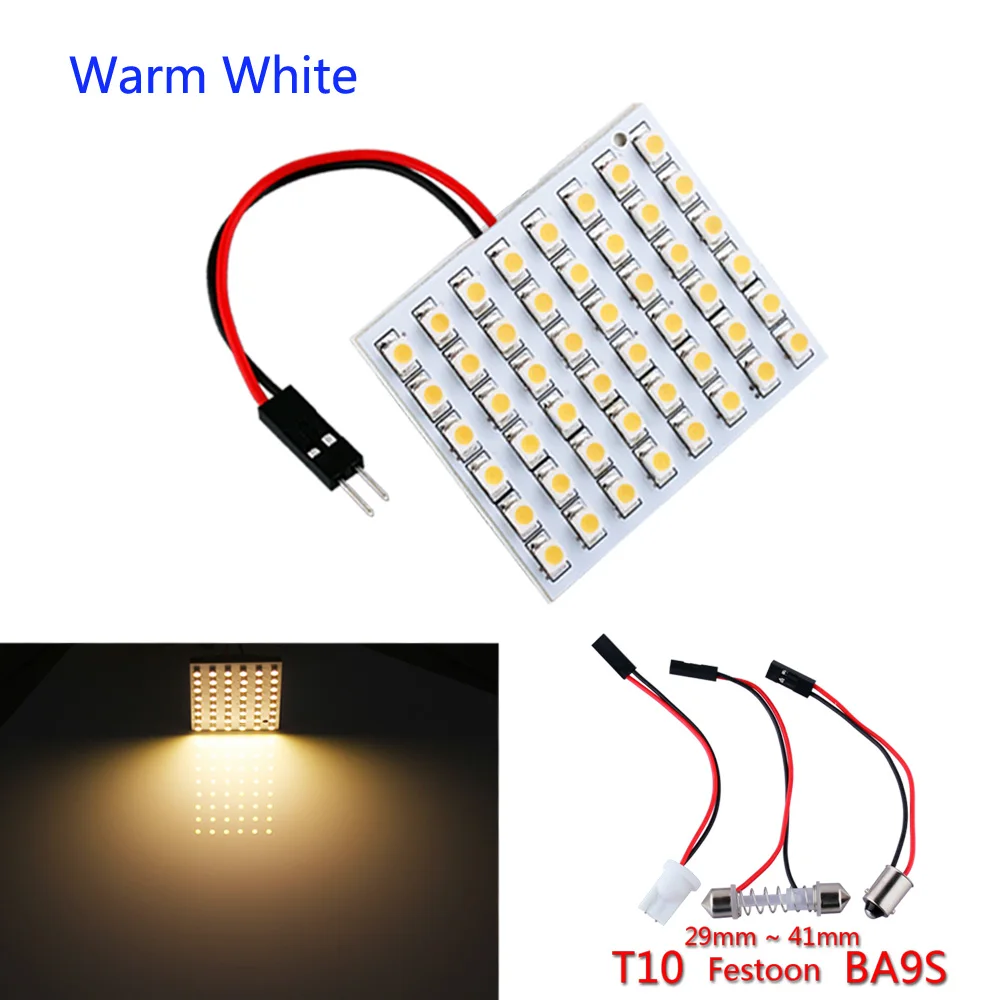 Светодиодная лампа для автомобиля T10 BA9S Festoon Dome Bulb w5w c5w t4w 48 SMD 12 В|light led outdoor|led bicycle