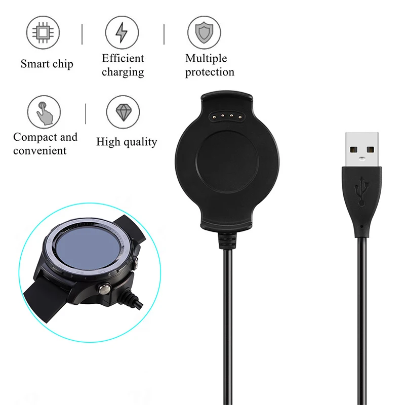 Док станция с зарядным USB кабелем для умных часов HUAWEI Watch 2 1 м|Зарядные устройства