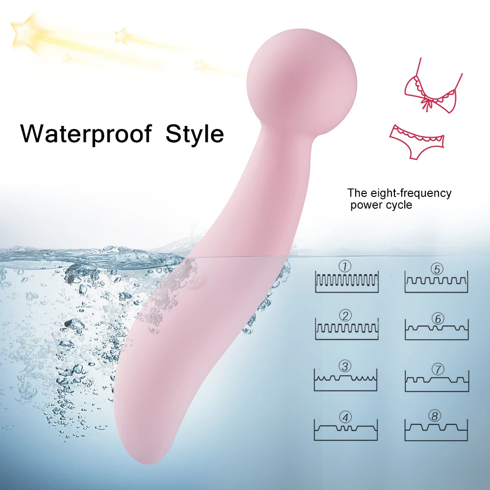 Vibefun G spot вибратор в форме языка для женщин водостойкий 8 режим USB перезарядка