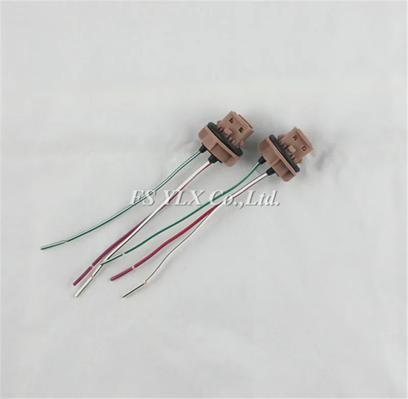 FSYLX 7440 7443 T20 гнездо проводка Расширения жгут светодиодный резервный сигнал