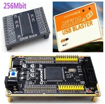 Основная плата ALTERA CYCLONE IV FPGA EP4CE6E22C8N + модуль SDRAM 256 Мбит интегральные схемы USB Blaster |